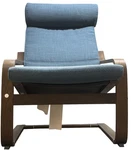 New Ikea Poang Hillared Dak Blue Armchair Cushion Only 604.667.41. Price: $125.19.