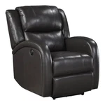 Lexicon Foxcroft Modern Wood & Faux Leather Power Reclining Chair Brown New. Price: $457.66.