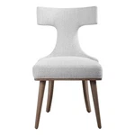 Uttermost Klismos And Fabric Accent Chair In White/woodtone (set Of 2) New. Price: $1564.80.