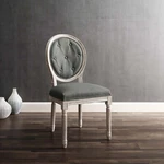 Modway Arise French Vintage Upholstered Fabric Dining Chair Natural Gray New. Price: $333.00.