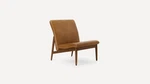 Burrow Gimlet Mid Century Style Chair Camel Top Grain Leather FFE-1296 Used. Price: $600.00.
