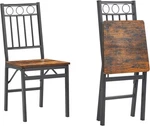 Iron&wood Folding Kitchen Dining Chairs Set 2 Coffee Shop Assembled New. Price: $56.90.