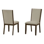 Best Quality Furniture Set Of 2 Dining Side Chairs With Deep Brown Wood Frame New. Price: $227.99.