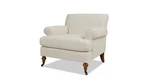 Jennifer Taylor- Alana Lawson Accent Arm Chair Metal Casters Sky Neutral Used. Price: $349.00.