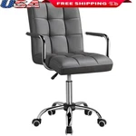 Adjustable Faux Leather Swivel Office Chair W/ Wheels Heavy Duty 300LB Capacity New. Price: $121.57.