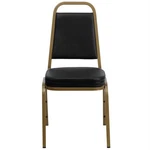 Flash Furniture Hercules Stacking Banquet Chair Black And Gold New. Price: $123.91.