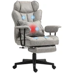Homcom 396LBS. Big And Tall Massage Office Chair With Footrest, Gray New. Price: $204.99.