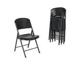 Lifetime 80187 Commercial Grade Folding Chair, 4 Pack, Black New. Price: $210.00.