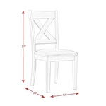 Picket House Furnishings Alexa Standard Height Side Chair Set Gray New. Price: $158.99.