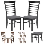 Homcom Dining Chairs Set, Farmhouse Upholstered Kitchen With Wood Frame New. Price: $88.99.