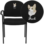 Flash Furniture Black Stackable Steel Side Reception Chair BT-516-1-BK-EMB-GG New. Price: $179.99.