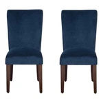 Homepop 38" Traditional Velvet Parsons Dining Chair Dark Navy Blue (set Of 2) New. Price: $278.99.