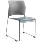 National Public Seating 8742-12-02 Stacking Chair, Vinyl, 30-3/4IN H, Silver New. Price: $143.99.