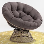 Papasan Chair 40 Ergonomic Wicker Swivel Brown Steel Frame Bme Grey Cloud New. Price: $189.00.