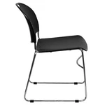 Flash Furniture Hercules Ultra Compact Stacking Chair Black And Chrome New. Price: $118.99.