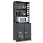 Giantex Kitchen Pantry, 67.5" Buffet Hutch Cabinet, 2 Door Sideboard, Coffee Bar New. Price: $204.01.