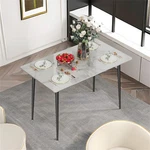 Wisfor 47" Rectangle Dining Table Exquisite Marble Restaurant No Chair New. Price: $169.96.