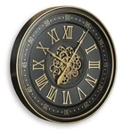 Signature Design By Ashley Dairton Wall Clock, Black & Gold Finish, Industrial New. Price: $168.84.