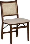Powell Kasi Rattan Cane Foldable Wooden Dining Chair New. Price: $189.99.