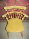 Ethan Allen Daffodil Yellow On Solid Maple Combback Chair 14 6040 Made In Usa Used. Price: $130.00.