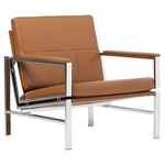 Studio Designs Home Atlas Leather And Metal Accent Chair In Caramel/chrome New. Price: $385.88.