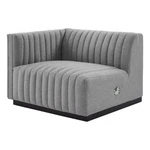Modway Conjure Modern Channel Tufted Fabric Left-arm Chair In Light Gray New. Price: $728.96.
