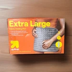 Up&up Extra Large Electric Heating Pad Gray 12X24IN Washable Remote New. Price: $19.99.