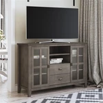 Artisan Wood 53" Transitional Media Stand In Farmhouse Gray For Tvs Up To 60" New. Price: $716.56.