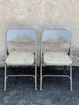 Set Of 2 Samsonite Folding Chair . 1875 Vintage Used. Price: $150.00.