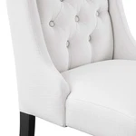 Modway Baronet Solid Wood And Button Tufted Fabric Dining Chair White New. Price: $169.10.
