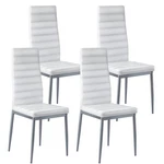 Vevor Set Of 4 Dining Chairs Modern Leather Kitchen Side Back Metal Legs New. Price: $101.99.