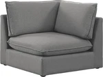 Mackenzie Modern Grey Linen Textured Modular Corner Sofa - 40" New. Price: $1381.99.