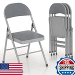 Vecelo Padded Folding Chairs 4 Pack Comfortable Cushioned Seat Backrest Steel New. Price: $150.54.