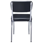 Coaster Retro Dining Side Chair Black And Chrome (set Of 2) New. Price: $201.98.