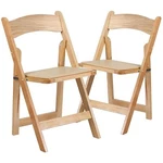 Flash Furniture Hercules Wooden Vinyl Seat Folding Chair Natural (set Of 2) New. Price: $165.08.