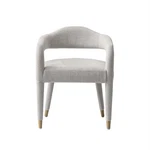Manhattan Comfort Aspen Dining Armchair With Solid Wood Frame Silver Lining New. Price: $354.51.