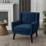 Uixe Royal Blue Velvet Upholstery Arm Chair (set Of 1) New. Price: $179.99.