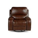 Steve Silver Keily Brown Faux Leather Manual Swivel Glider Recliner Chair New. Price: $598.99.