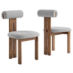 Torian Boucle Fabric Dining Chair Set Of 2 New. Price: $226.18.