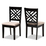 Baxton Studio Caron Modern Contemporary Sand Fabric Upholstered Espresso New. Price: $167.10.