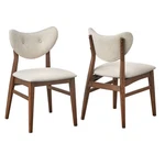 Lifestorey Set Of 2 Raylen Mid Century Modern Dining Chairs Walnut New. Price: $131.99.