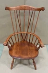 Nichols & Stone Solid Wood Windsor Brace Back Captain's Armchair Used. Price: $120.00.