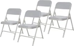 Lightweight Plastic Folding Chair Grey, 500 Lb Capacity, Contoured Seat & Back New. Price: $206.99.