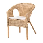 Bali & Pari Abbey Modern Bohemian Natural Rattan Dining Chair New. Price: $175.32.