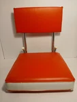 Kr Industries Vinyl Folding Padded Bleacher Stadium Boat Seat Chair Red Vintage Used. Price: $21.99.