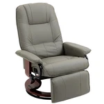 Homcom Faux Leather Manual Recliner, Adjustable Swivel Lounge Chair With Footres New. Price: $440.98.