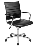 Flash Furniture Hansel Leathersoft Swivel Mid-back Executive Office Chair Black New. Price: $224.10.