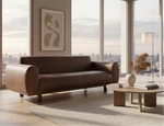 Poly & Bark Brescia Sofa Chocolate Brown Italian Leather Couch FFE-1302 New. Price: $1500.00.
