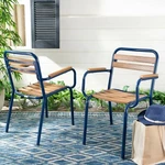 Safavieh - Rayton Stackable Patio Chair Navy New. Price: $275.00.