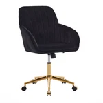 Velvet Home Office Computer Desk Swivel Armchair Tilt Gold Base Roller 360 New. Price: $119.90.